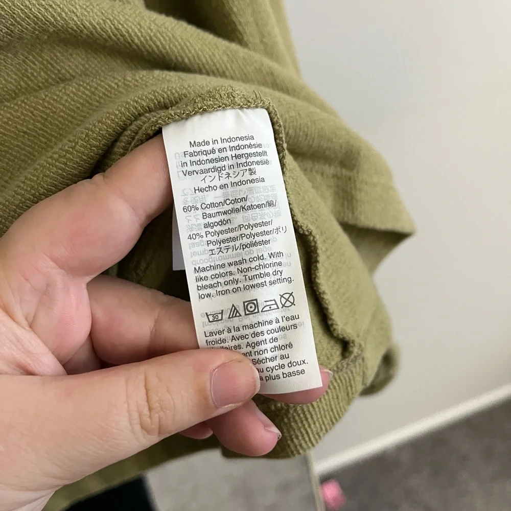 Madewell Olive Green Crew Sweatshirt - Picture 5 of 5